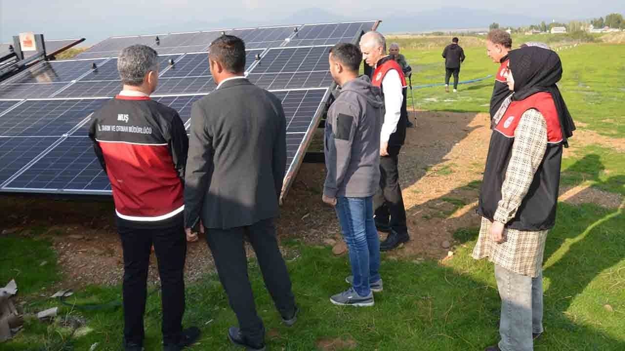 Foto - Güneş enerjisiyle tarlasına bereket taşıdı: Devlet desteğiyle hem sudan hem yakıttan tasarruf