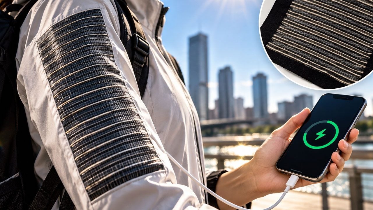 Foto - Güneş panelleri kumaşlara entegre ediliyor! Telefonu şarj eden kıyafet dönemi 
