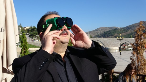 Güneş tutulmasını böyle izlediler