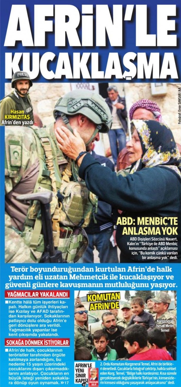 Günün gazete manşetleri (21 Mart 2018)