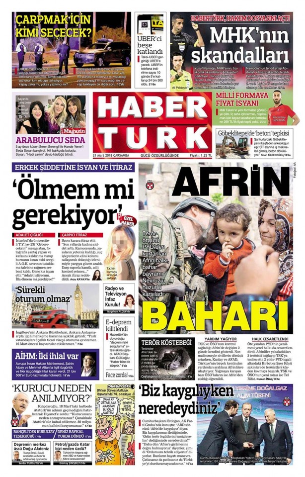 Foto - Günün gazete manşetleri (21 Mart 2018)