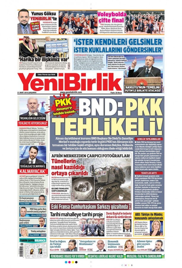 Foto - Günün gazete manşetleri (21 Mart 2018)