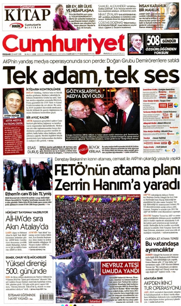 Foto - Günün gazete manşetleri - 22 Mart 2018