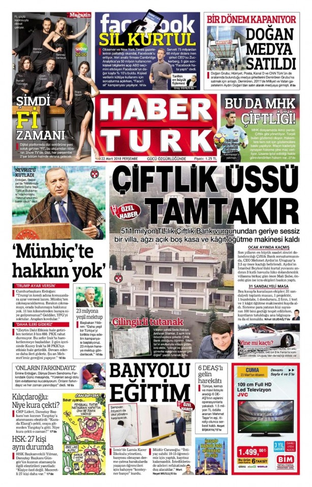 Foto - Günün gazete manşetleri - 22 Mart 2018