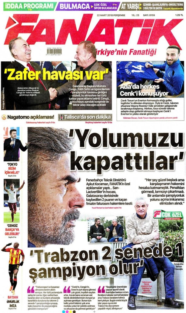 Foto - Günün gazete manşetleri - 22 Mart 2018