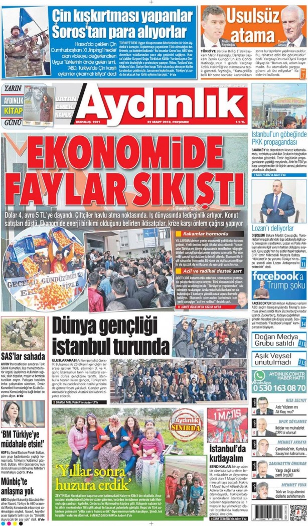 Foto - Günün gazete manşetleri - 22 Mart 2018