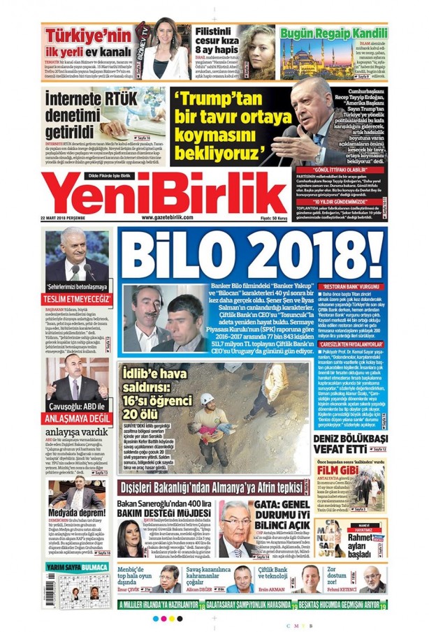 Foto - Günün gazete manşetleri - 22 Mart 2018