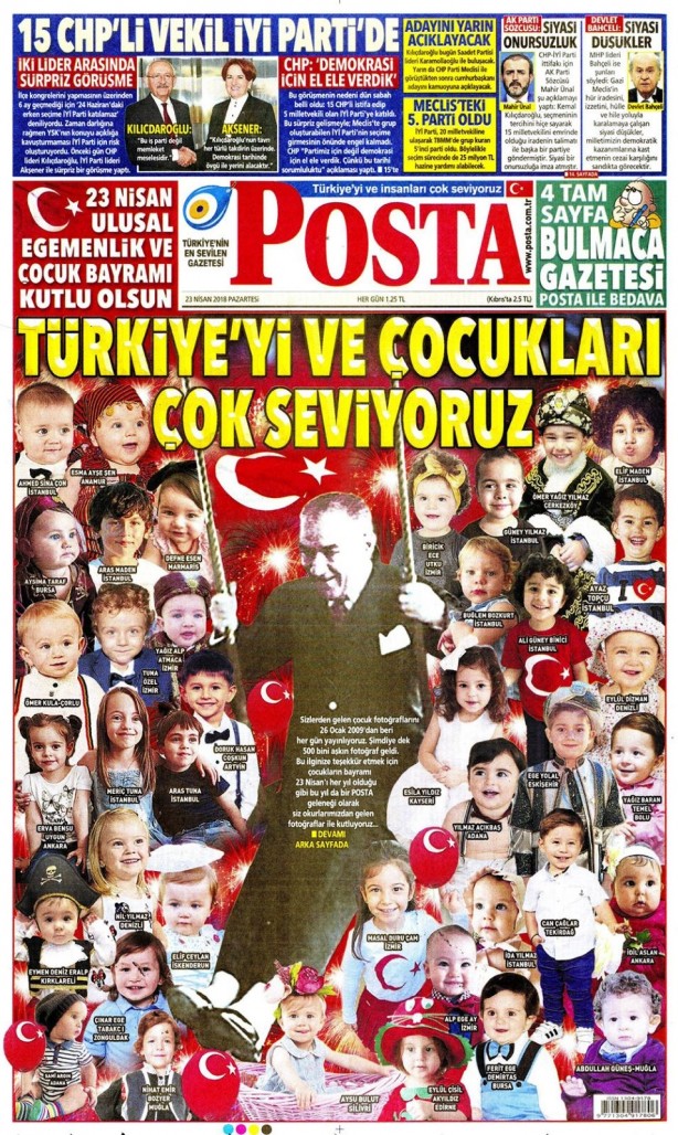 Foto - Günün gazete manşetleri (23 Nisan 2018)