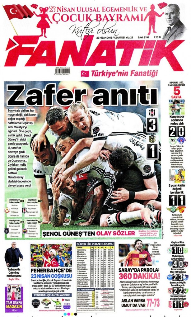 Foto - Günün gazete manşetleri (23 Nisan 2018)