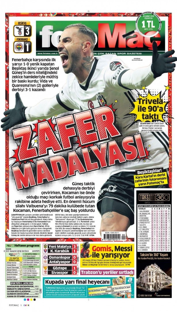 Foto - Günün spor gazete manşetleri (26 Şubat 2018)