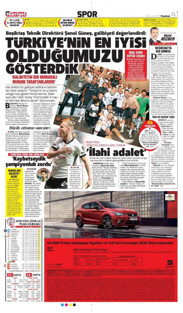 Foto - Günün spor gazete manşetleri (26 Şubat 2018)