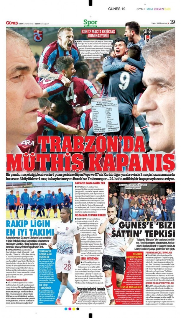 Foto - Günün spor gazete manşetleri (5 Mart 2018)
