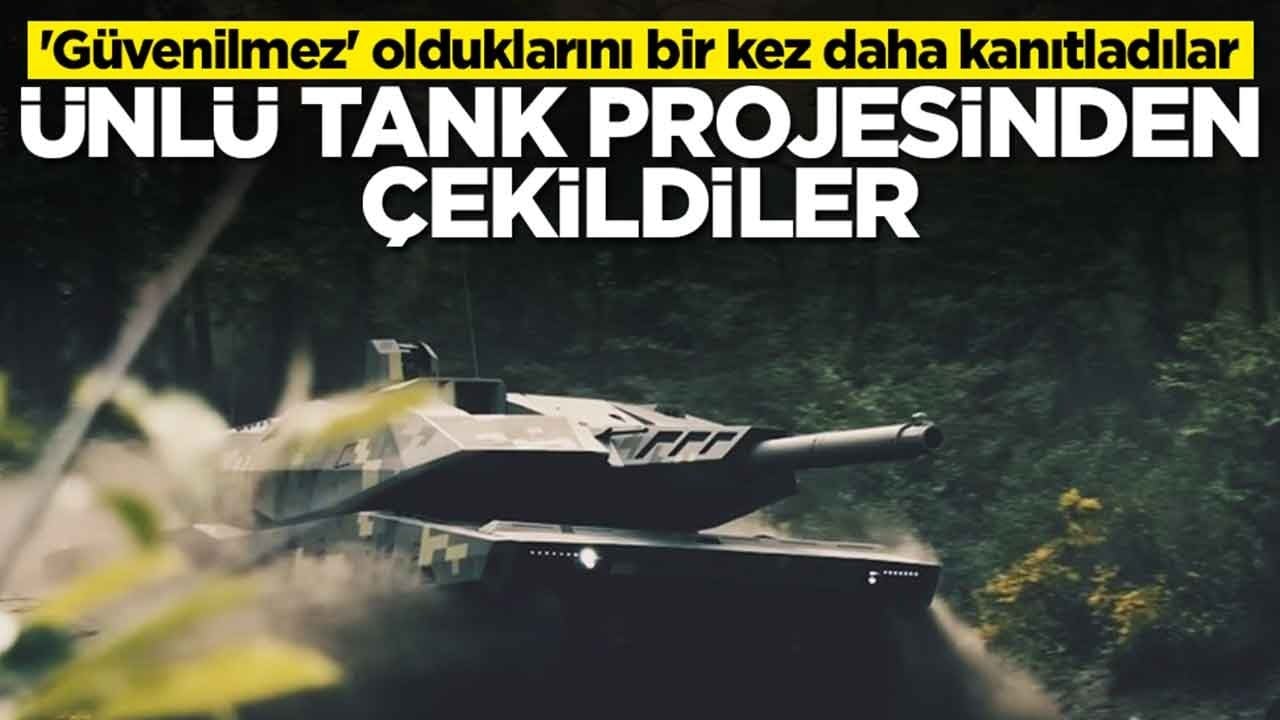 'Güvenilmez' olduklarını bir kez daha kanıtladılar: Ünlü tank projesinden çekildiler