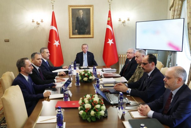 Foto - Güvenlik toplantısında çok konuşulacak harita detayı! Basına servis edildi, gören inanamadı