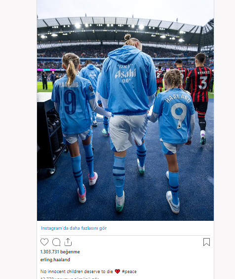 Foto - Haaland'ın İsrail sözleri dünyayı salladı! 