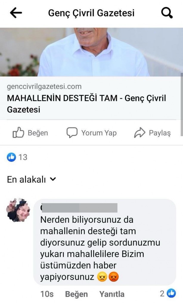 Foto - Habere yapılan yorumu beğenmeyen muhtar adayı dehşet saçtı!