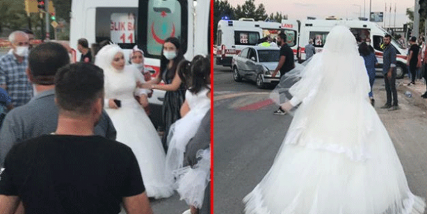 Haberi alan gelin düğünü bırakıp ambulansa koştu