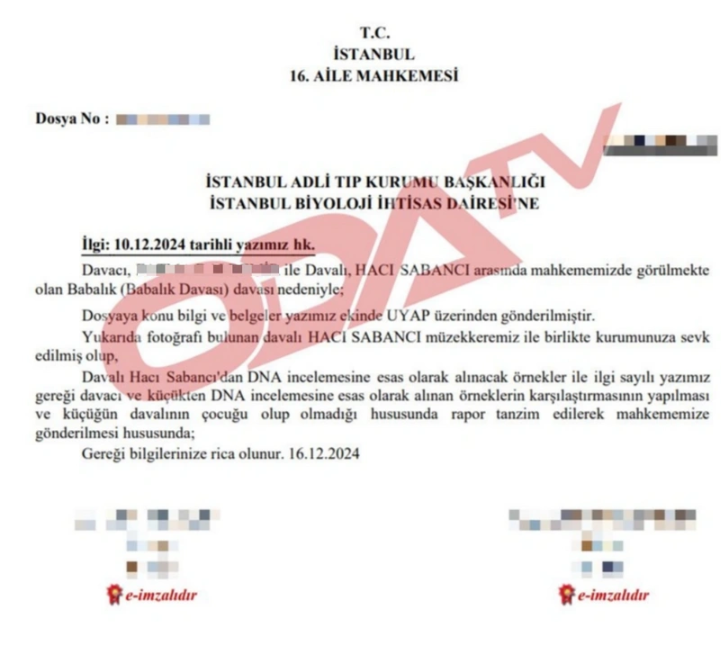 Foto - Hacı Sabancı’ya babalık davası açılmıştı! Çocuk Sabancı'nın çıktı