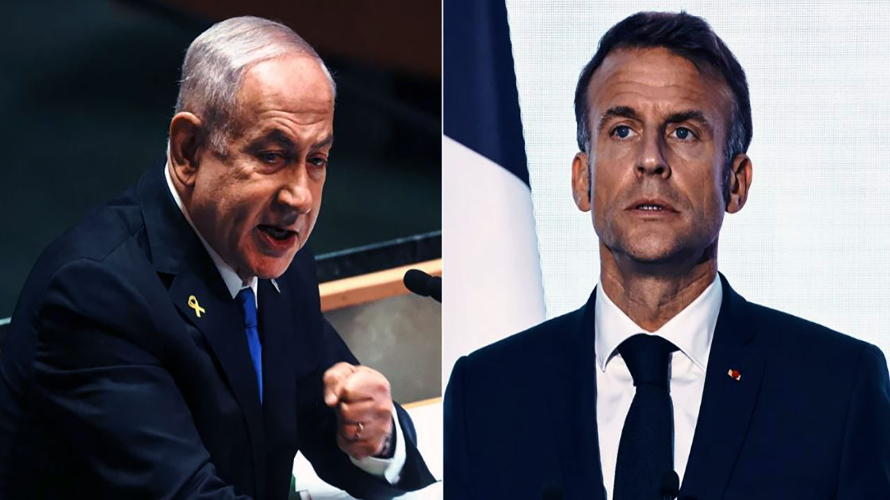 Foto - Haçlı Fransa çıkarları söz konusu olunca Katil İsrail'e tepki gösterdi!