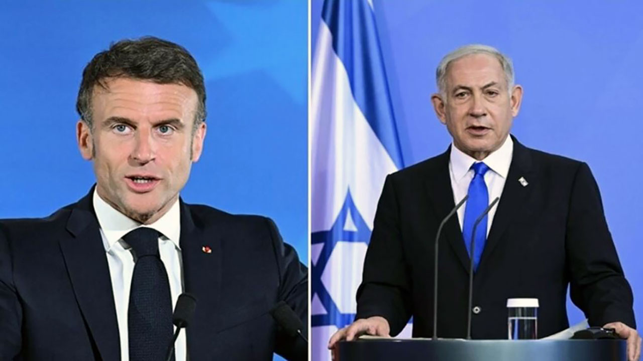 Foto - Haçlı Fransa çıkarları söz konusu olunca Katil İsrail'e tepki gösterdi!