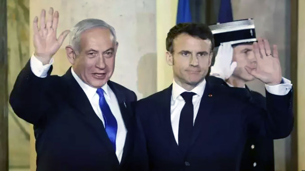 Foto - Haçlı Fransa çıkarları söz konusu olunca Katil İsrail'e tepki gösterdi!