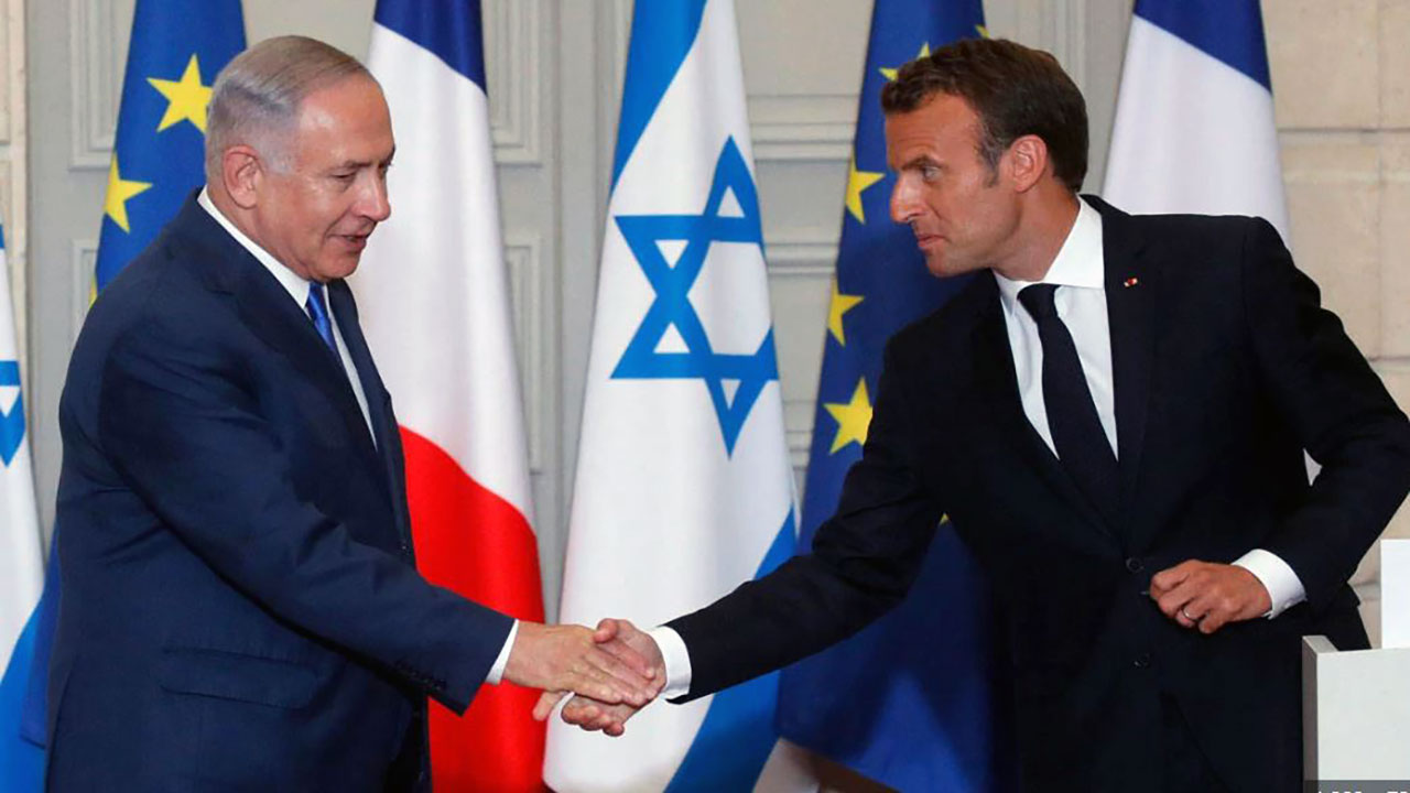 Foto - Haçlı Fransa çıkarları söz konusu olunca Katil İsrail'e tepki gösterdi!