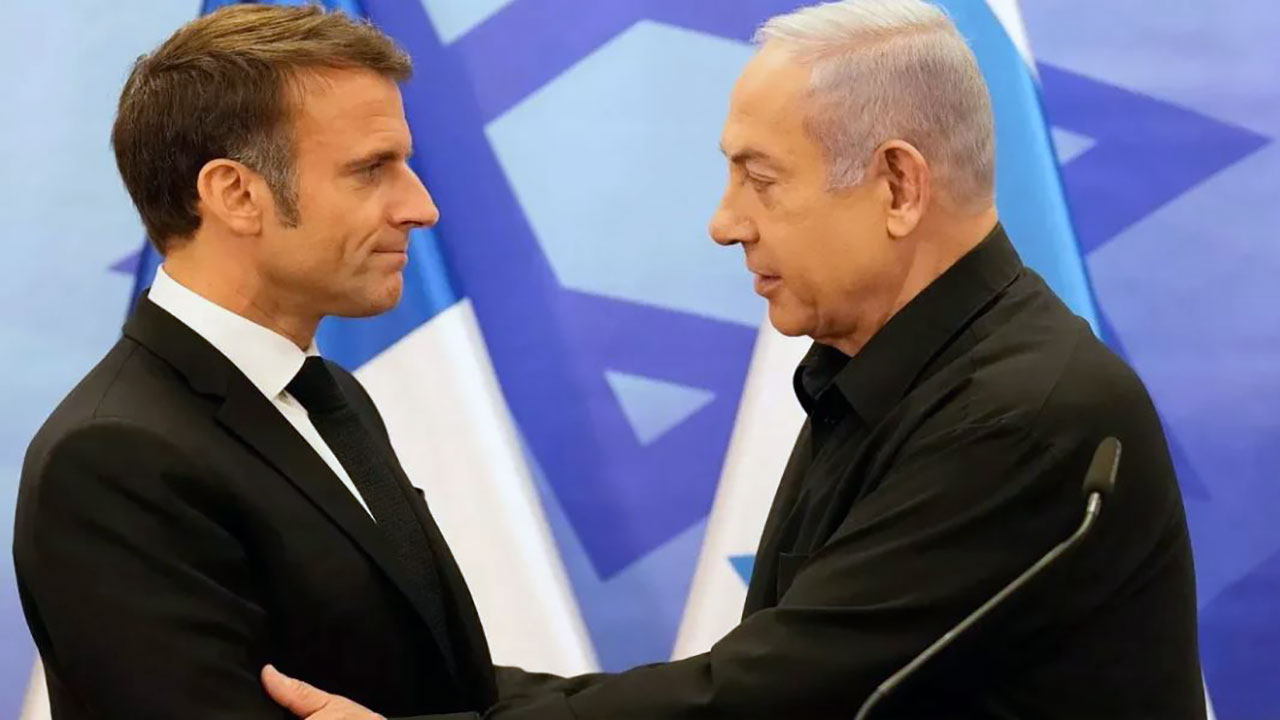 Foto - Haçlı Fransa çıkarları söz konusu olunca Katil İsrail'e tepki gösterdi!