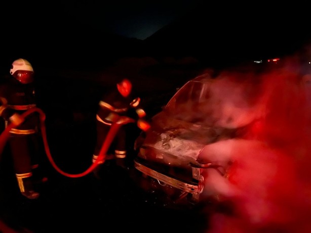 Foto - Hafif ticari araç alevlere teslim oldu