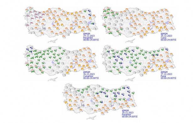 Foto - Hafta sonu hava durumu belli oldu! Sıcaklıklar düşüyor, kar geliyor