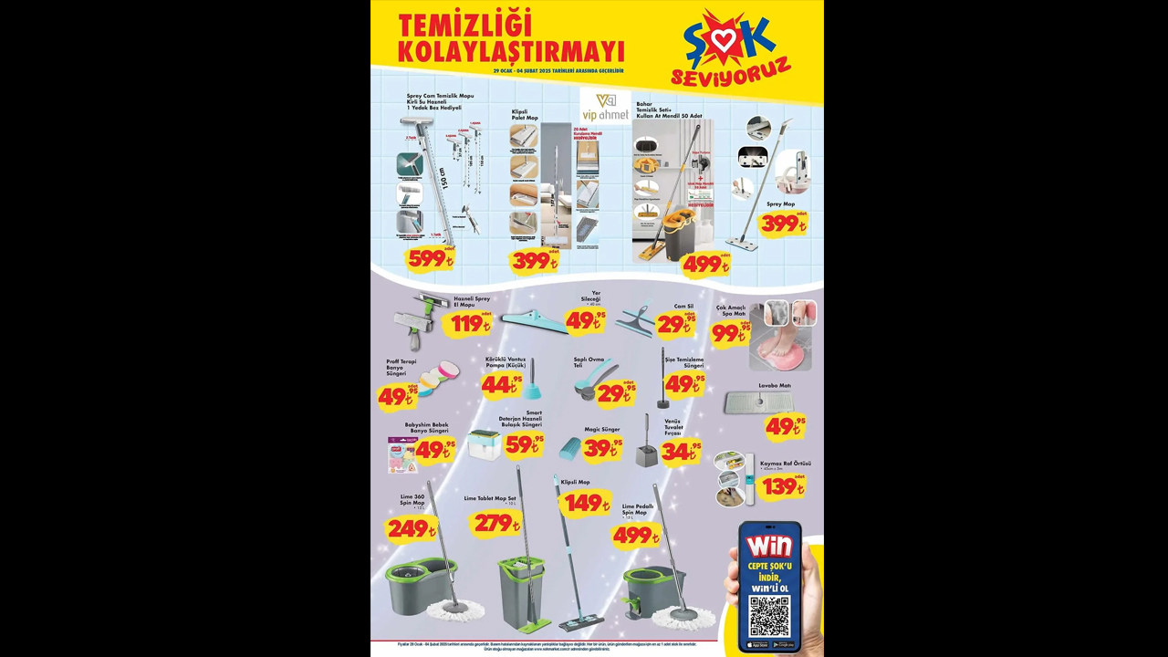 Foto - Haftanın fırsatları açıklandı! ŞOK'ta 29 Ocak 4 Şubat 2025 indirim yağmuru devam ediyor