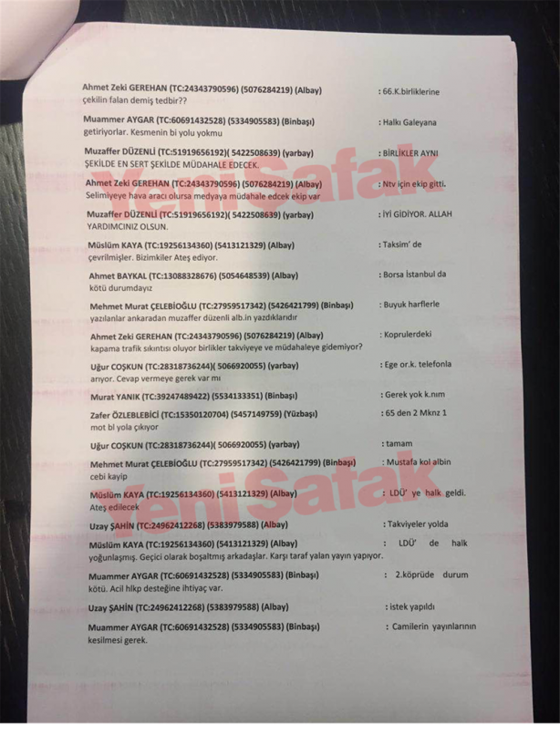 Foto - Hain Gülen'in askerlerinin darbe yazışmaları