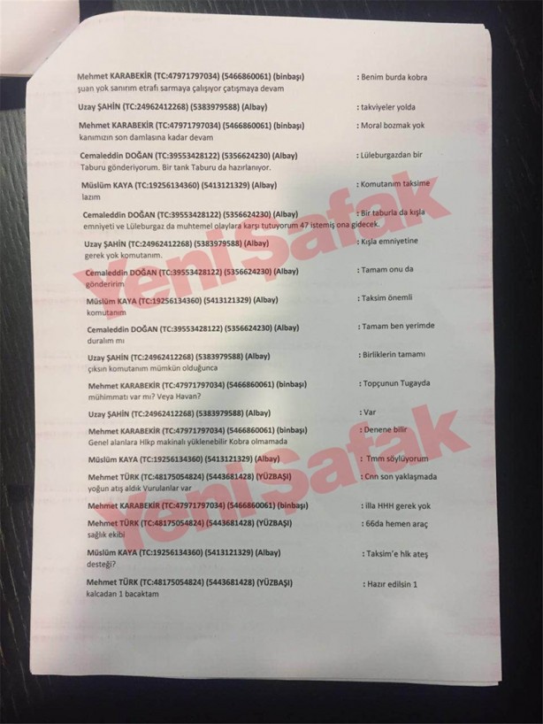Foto - Hain Gülen'in askerlerinin darbe yazışmaları