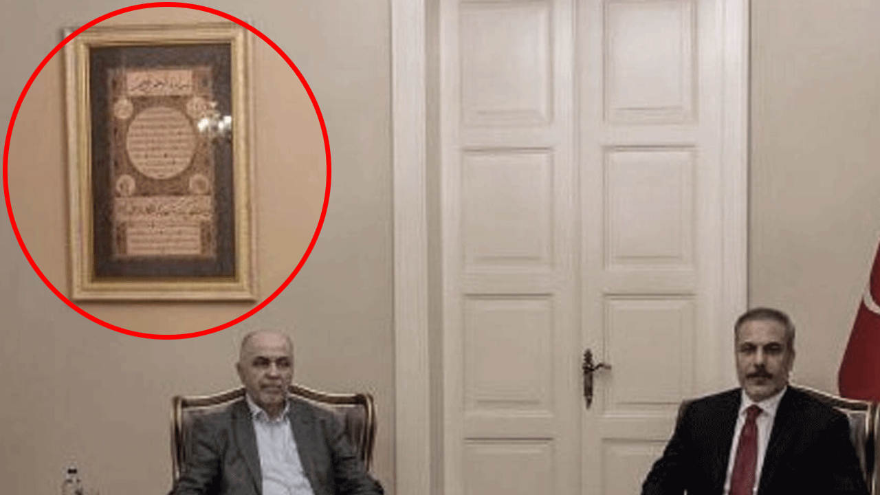 Foto - Hakan Fidan Hamas heyeti ile görüşürken bir de mesaj verdi? İşte o mesaj