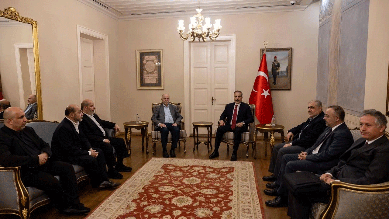 Foto - Hakan Fidan Hamas heyeti ile görüşürken bir de mesaj verdi? İşte o mesaj