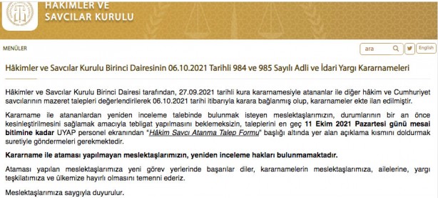 Foto - Hakim savcı atamaları listesi son dakika HSK atama kararnamesi!