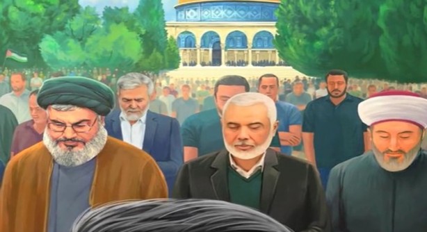Foto - Hamaney'in sayfasından skandal Mescid-i Aksa paylaşımı! Katil Esed'i temize çıkarma çabası