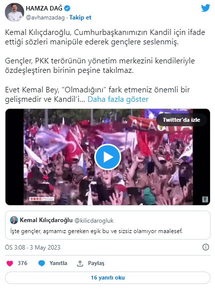 Foto - Hamza Dağ’dan Kılıçdaroğlu’na sert tepki: Bu çok utanç verici