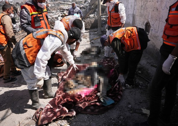 Foto - Han Yunus'tan içler acısı görüntüler