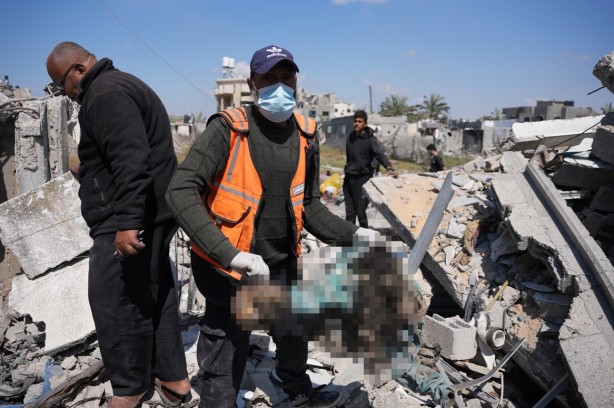 Foto - Han Yunus'tan içler acısı görüntüler