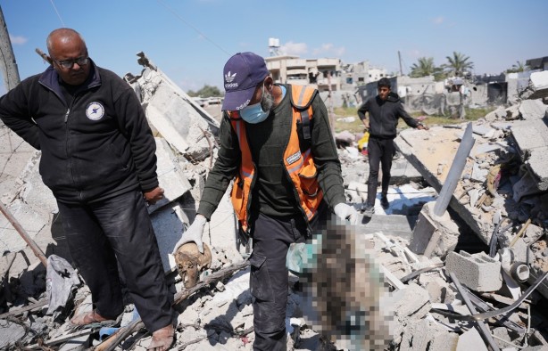 Foto - Han Yunus'tan içler acısı görüntüler