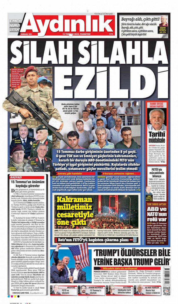 Foto - Hangi gazete 15 Temmuz destanını nasıl gördü?