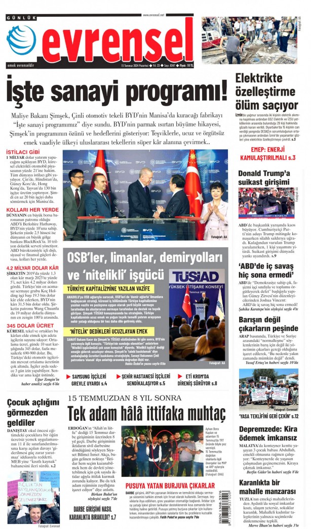 Foto - Hangi gazete 15 Temmuz destanını nasıl gördü?