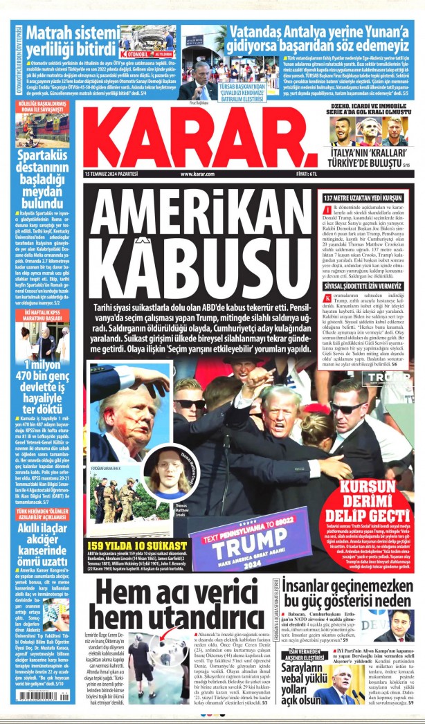 Foto - Hangi gazete 15 Temmuz destanını nasıl gördü?