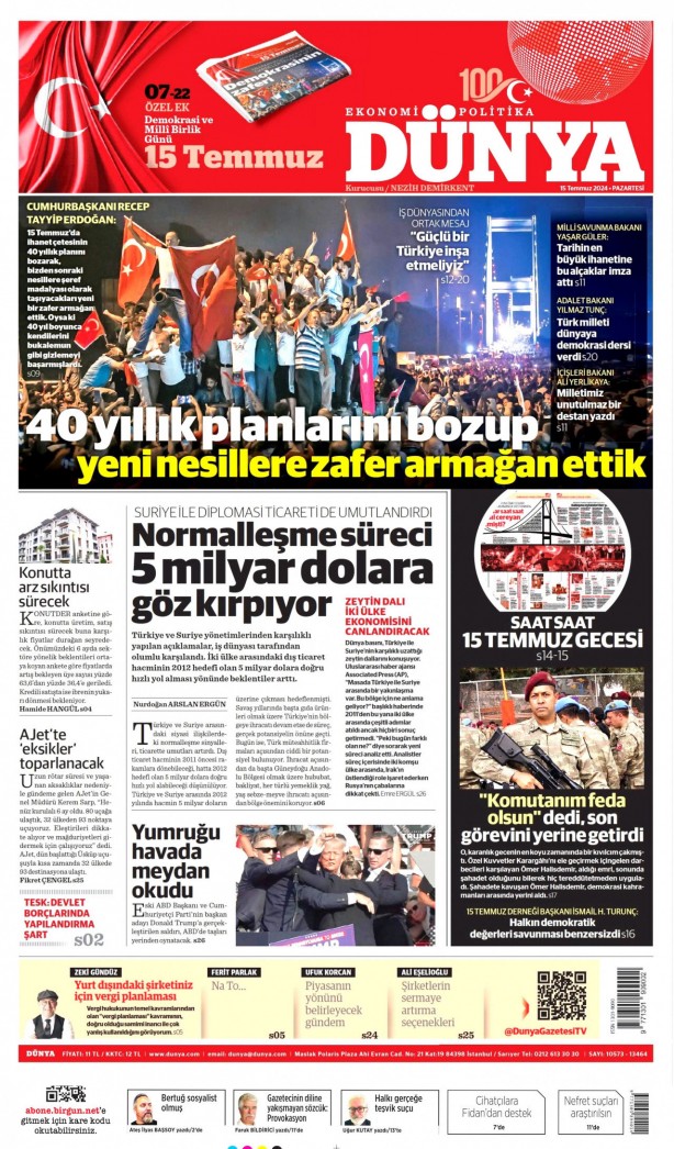 Foto - Hangi gazete 15 Temmuz destanını nasıl gördü?