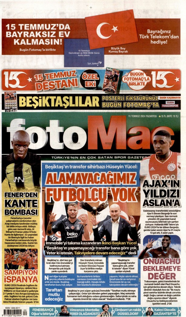 Foto - Hangi gazete 15 Temmuz destanını nasıl gördü?