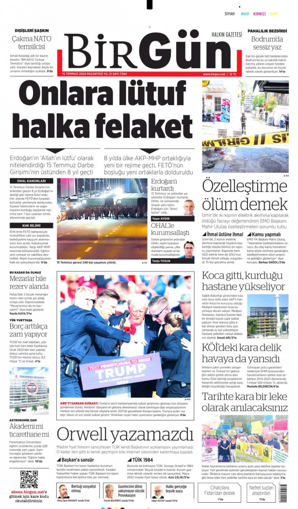 Foto - Hangi gazete 15 Temmuz destanını nasıl gördü?