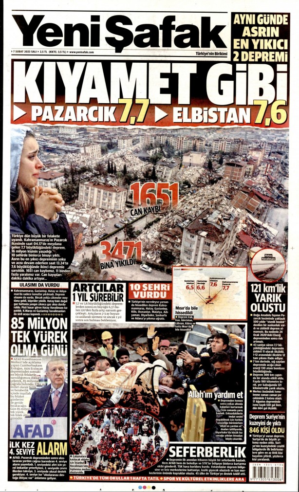 Foto - Hangi gazete depremi nasıl gördü?