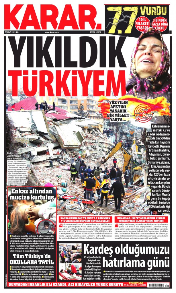 Foto - Hangi gazete depremi nasıl gördü?