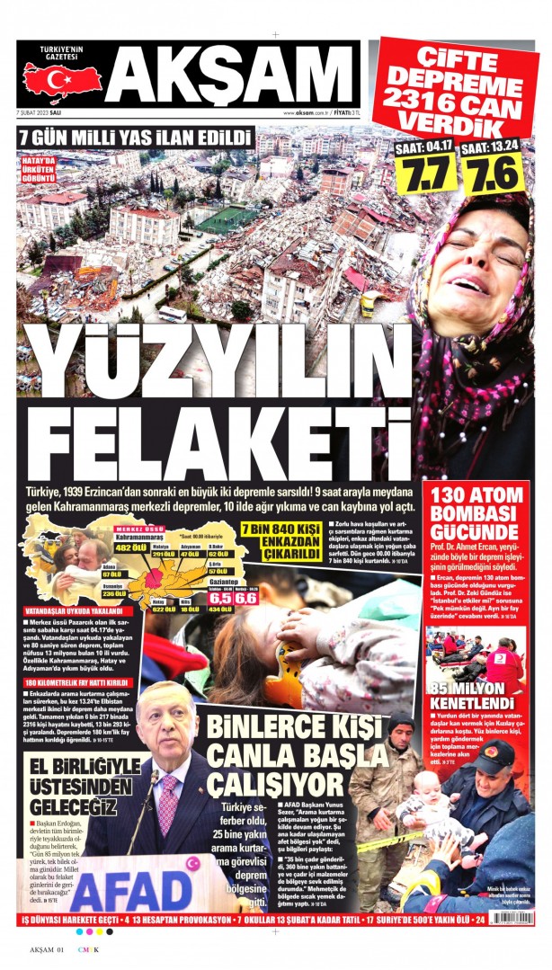 Foto - Hangi gazete depremi nasıl gördü?