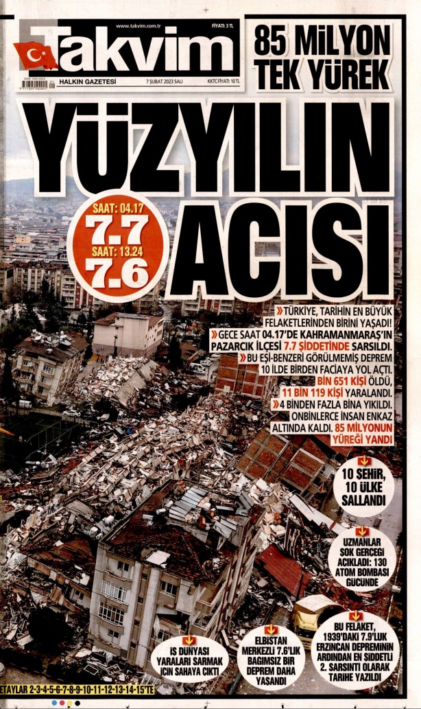Foto - Hangi gazete depremi nasıl gördü?